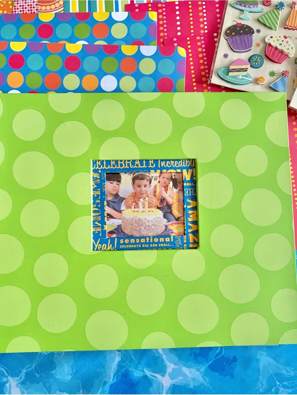 K&Company Birthday Party Scrapbook Album 8.5” x 8.5”